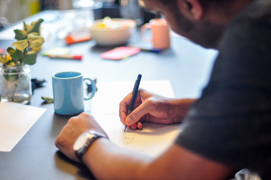 writer brainstorming ideas