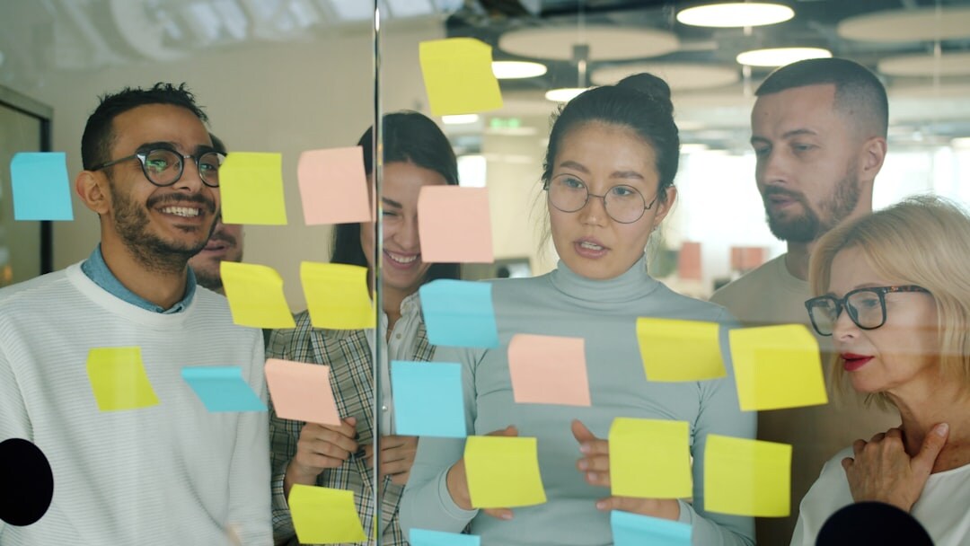 social media team brainstorming